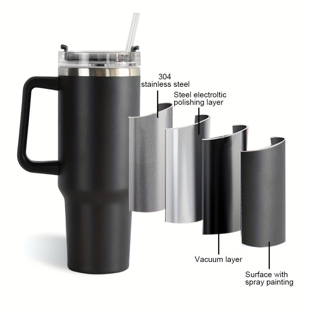 Insulated Tumbler with Dishwasher-Safe, 40oz, Stainless Steel - product gallery image 5