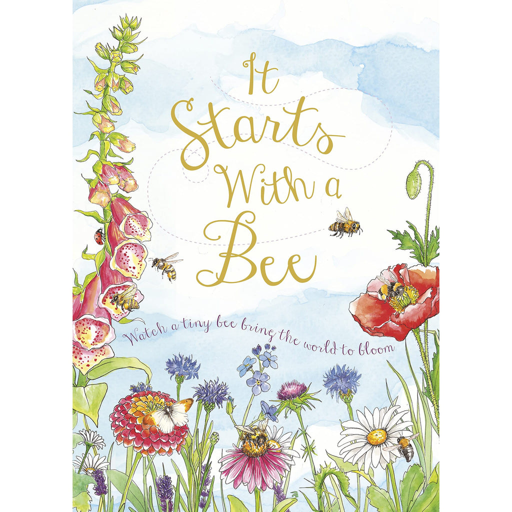 It Starts with a Bee with 1, Nature Picture Book About Bees, Seasons