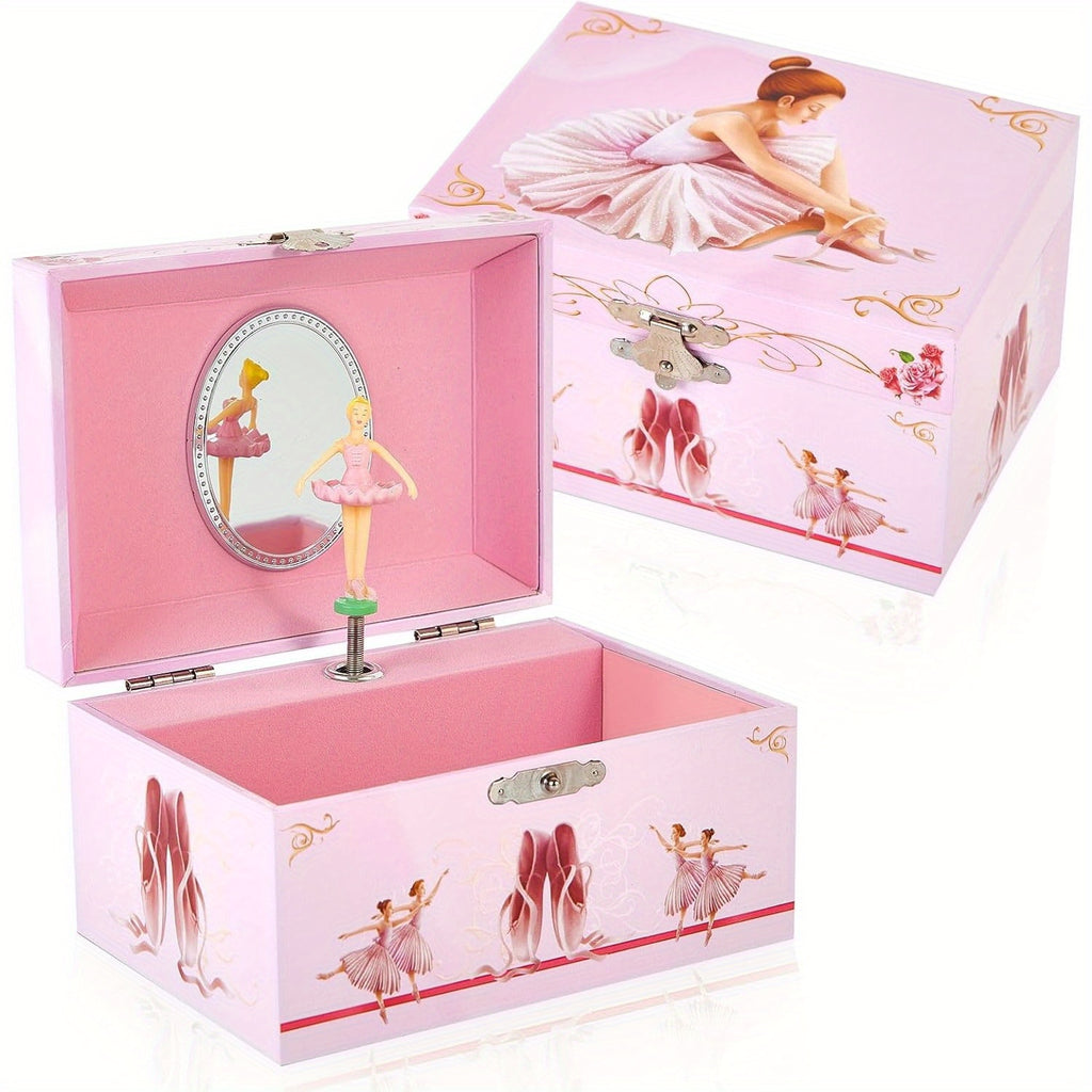 Jewellery Boxe Ballet Box Music Pink Dancing Ballerina with 15*10.5*8.5cm/5.9*4.13*3.4in - product gallery image 6