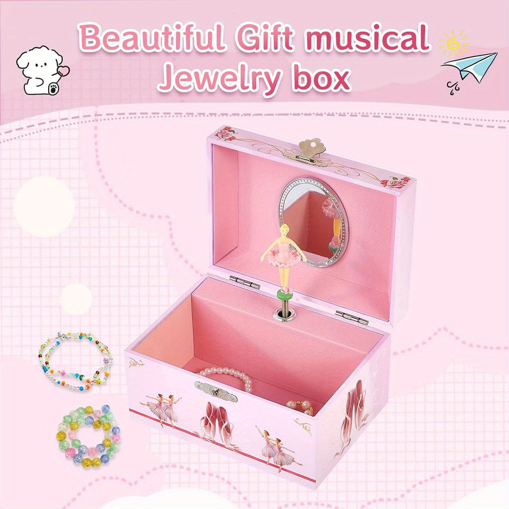 Jewellery Boxe Ballet Box Music Pink Dancing Ballerina with 15*10.5*8.5cm/5.9*4.13*3.4in - product gallery image 7