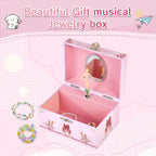 Jewellery Boxe Ballet Box Music Pink Dancing Ballerina with 15*10.5*8.5cm/5.9*4.13*3.4in - product gallery image 7