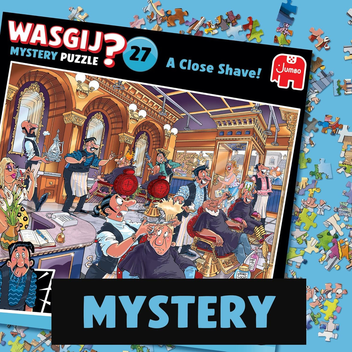 Jigsaw Puzzle with 1000 Piece, Mystery 27, A Close Shave - product gallery image 4