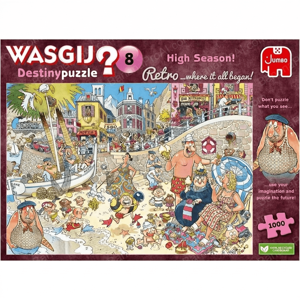 Jigsaw Puzzle with 1000 Piece, Wasgij Retro Destiny 8, High Season