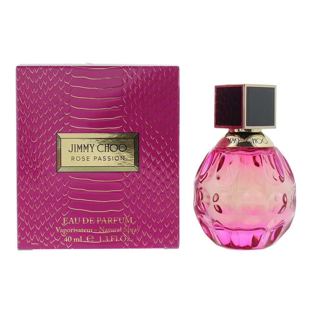 Jimmy Choo Rose Passion EDP 40ml Women's Perfume – Tropical Floral Eau de Parfum with Coconut, Orchid & Vanilla, Long-Lasting Luxury Fragrance, Gift for Her