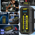 Jump Starter with 1, Portable 1500A Peak 12V, Car Battery - product gallery image 10