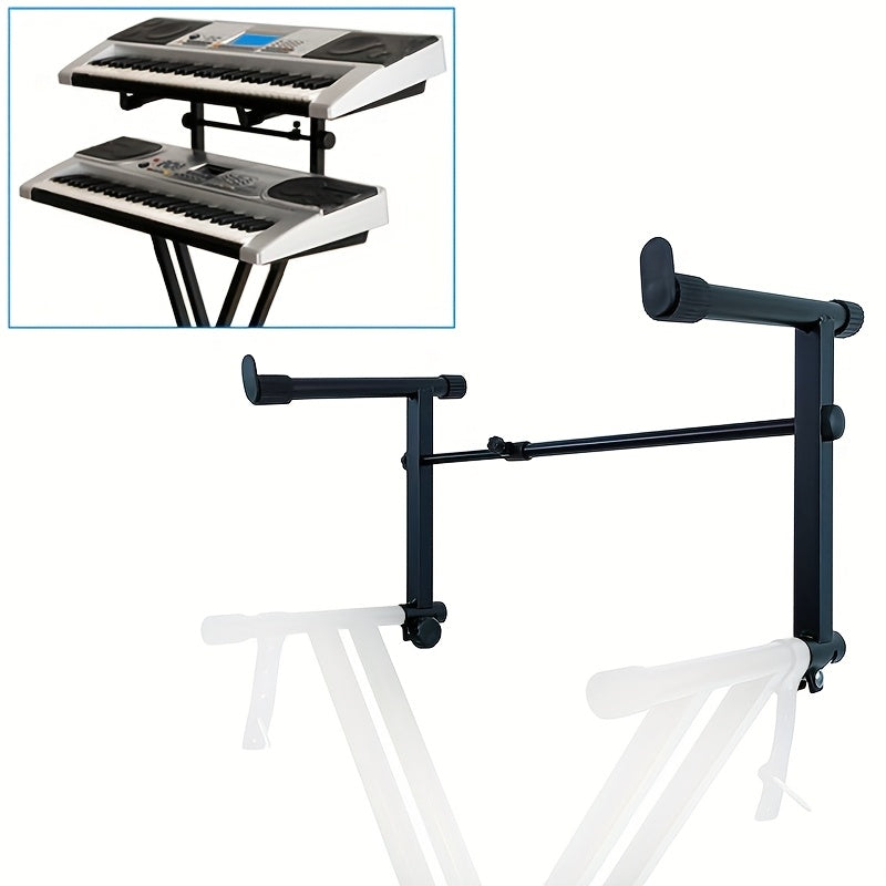 Keyboard Stand with Foldable, Adjustable Height, Metal