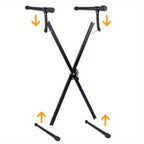 Keyboard Stand with Foldable, Adjustable Height, Non-Slip, 97cm - product gallery image 12