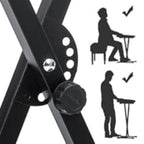 Keyboard Stand with Foldable, Adjustable Height, Non-Slip, 97cm - product gallery image 16