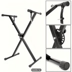 Keyboard Stand with Foldable, Adjustable Height, Non-Slip, 97cm - product gallery image 19