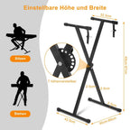 Keyboard Stand with Foldable, Adjustable Height, Non-Slip, 97cm - product gallery image 3