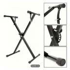 Keyboard Stand with Foldable, Adjustable Height, Non-Slip, 97cm - product gallery image 6
