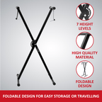 Keyboard Stand with X-Frame Adjustable Single or Double Braced - product gallery image 2