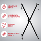 Keyboard Stand with X-Frame Adjustable Single or Double Braced - product gallery image 3