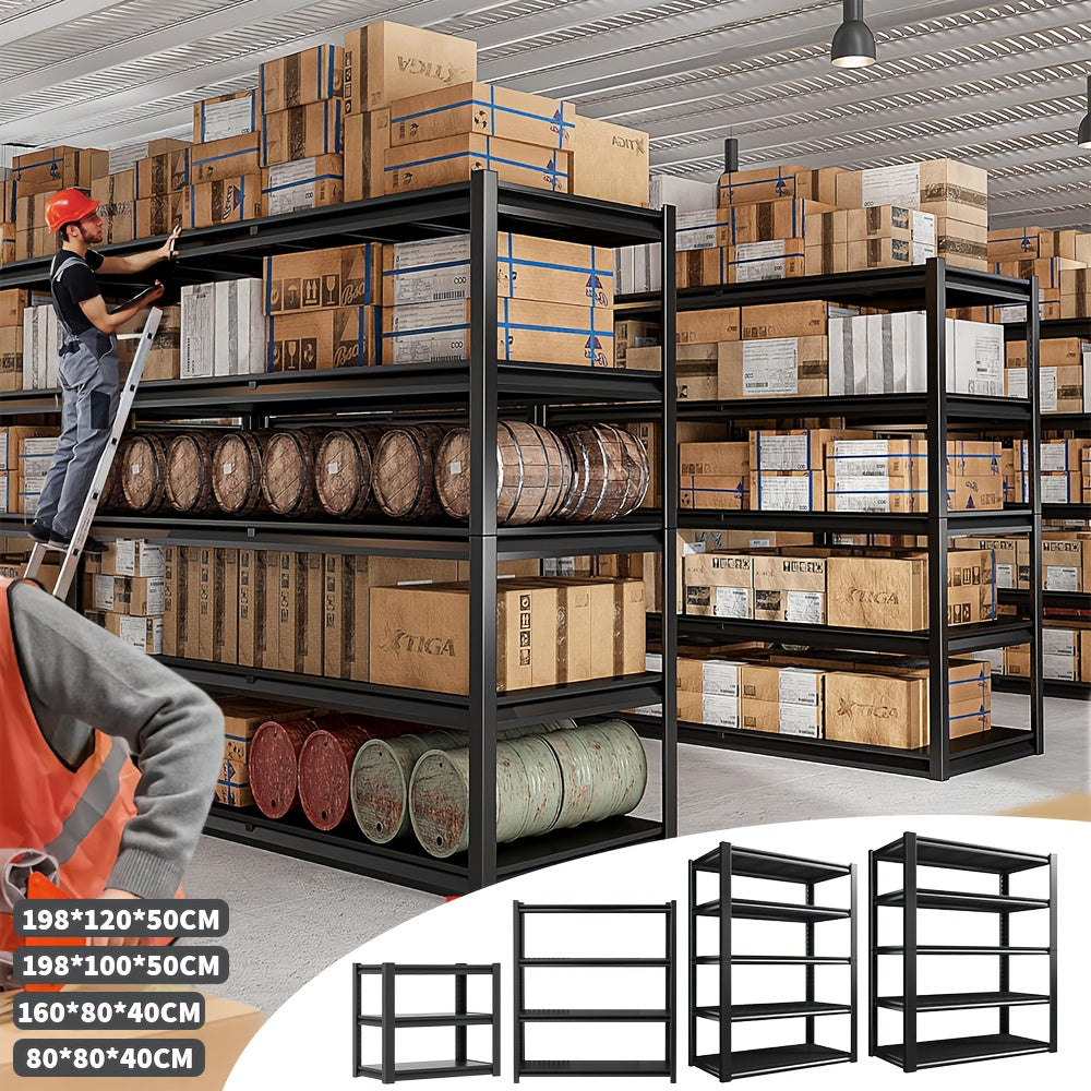 KG Heavy Duty Garage Shelving Unit with 1360.78 KG, 78 KG, Metal