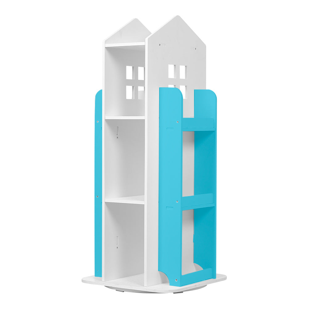 Kids Bookcase House Shaped Rotating Freestanding Children's - product gallery image 12