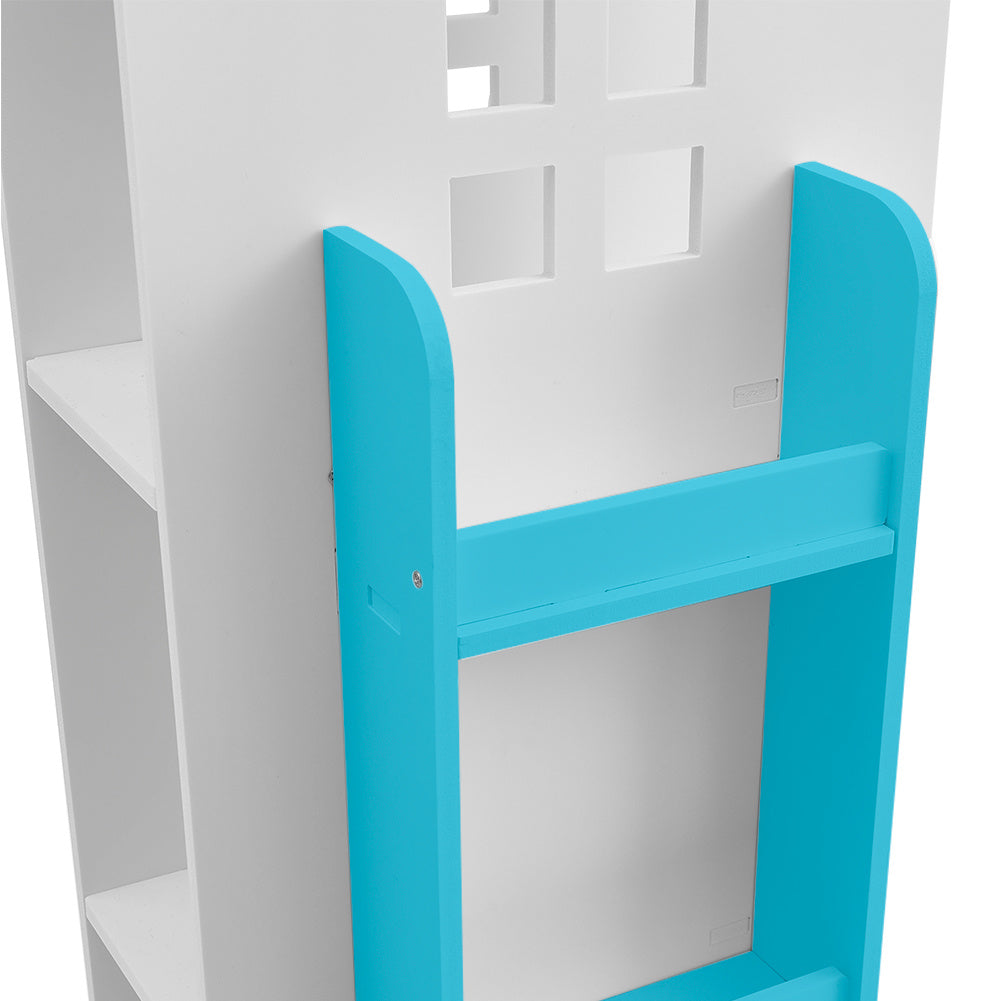 Kids Bookcase House Shaped Rotating Freestanding Children's - product gallery image 14