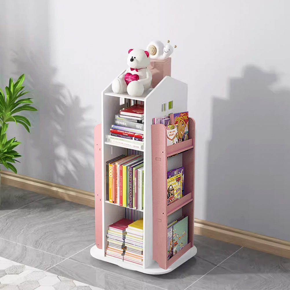 Kids Bookcase House Shaped Rotating Freestanding Children's - product gallery image 19