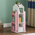 Kids Bookcase House Shaped Rotating Freestanding Children's - product gallery image 20