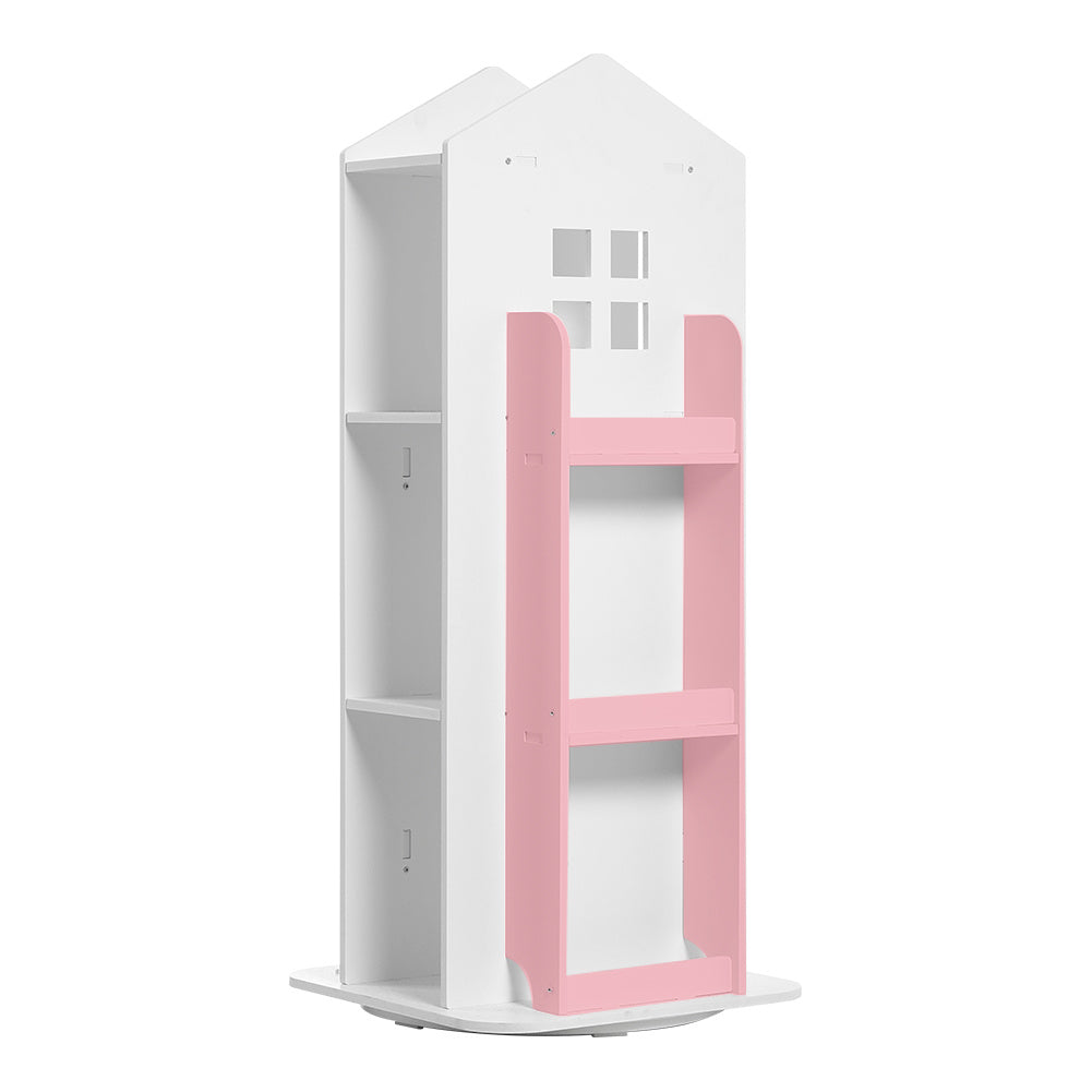 Kids Bookcase House Shaped Rotating Freestanding Children's - product gallery image 21