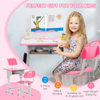 Kids Furniture Set with Adjustable Height, Non-Slip, Easy Assembly - product gallery image 11