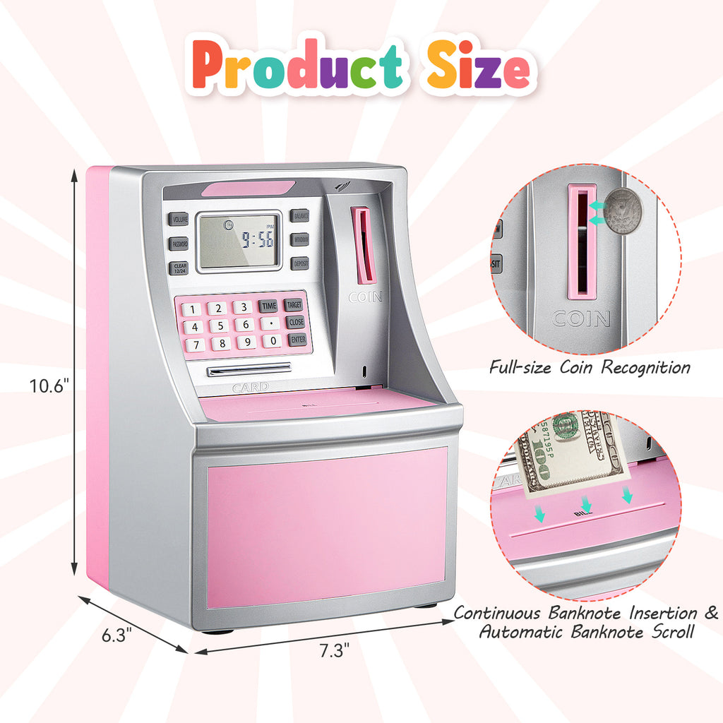 Kids Money Bank with ATM Piggy Toy Password Coin Counter - product gallery image 3