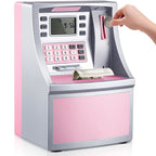 Kids Money Bank with ATM Piggy Toy Password Coin Counter
