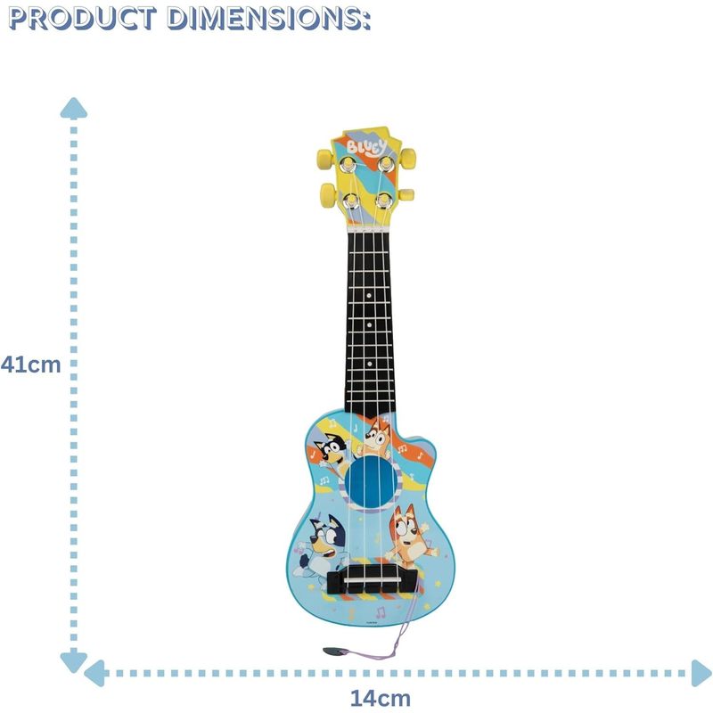 Kids Musical Instrument with Bluey My First Ukulele Guitar Official - product gallery image 2