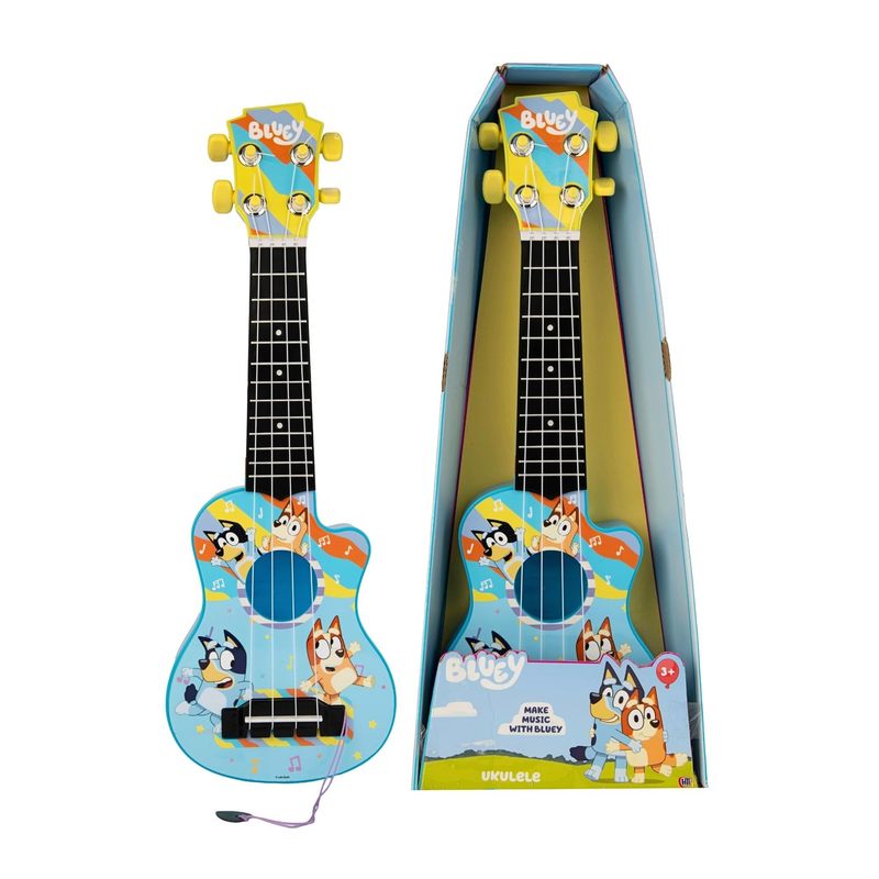 Kids Musical Instrument with Bluey My First Ukulele Guitar Official