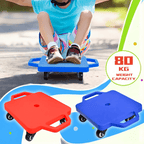 Kids Scooter Board with Wheels, Wood, Floor Swivel Wheels Double-Side Handles - product gallery image 11