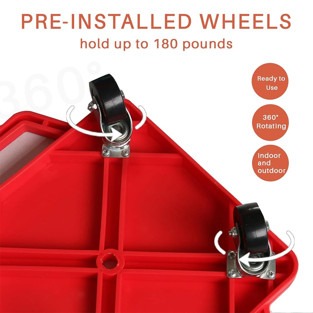 Kids Scooter Board with Wheels, Wood, Floor Swivel Wheels Double-Side Handles - product gallery image 3