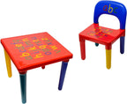 Kids Table & Chair Set with Plastic, Trendi ABC Alphabet Plastic Table (Red & Blue) - product gallery image 8