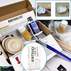 Kintsugi Kit with Ceramic, Easy, Repair Gold Powder Glue Ceramic Bowls - product gallery image 10