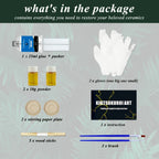 Kintsugi Kit with Ceramic, Easy, Repair Gold Powder Glue Ceramic Bowls - product gallery image 12