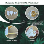 Kintsugi Kit with Ceramic, Easy, Repair Gold Powder Glue Ceramic Bowls - product gallery image 7
