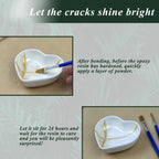 Kintsugi Kit with Ceramic, Easy, Repair Gold Powder Glue Ceramic Bowls - product gallery image 8