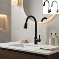 Kitchen Faucet with Pull Down Sprayer with Stainless Steel, 1pc