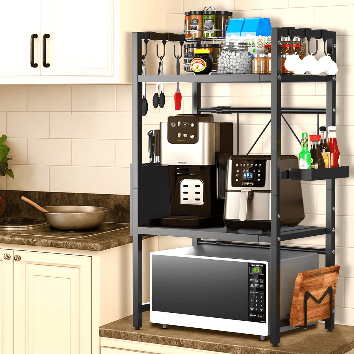 Kitchen Shelves & Rack with Non-Slip, Easy Assembly - product gallery image 5