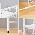 Kitchen Shelving & Rack with 63cm, Carbon Steel, 2-Tier Adjustable Microwave Shelf Stand - product gallery image 10