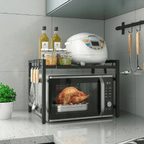 Kitchen Shelving & Rack with 63cm, Carbon Steel, 2-Tier Adjustable Microwave Shelf Stand - product gallery image 5
