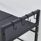 Kitchen Shelving & Rack with 63cm, Carbon Steel, 2-Tier Adjustable Microwave Shelf Stand - product gallery image 7
