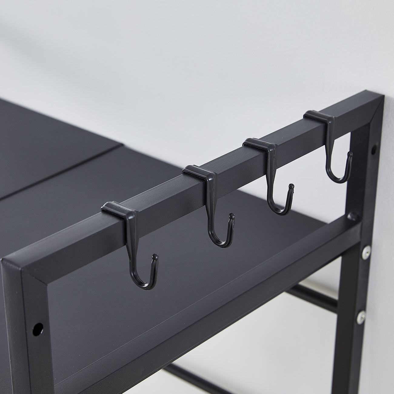 Kitchen Shelving & Rack with 63cm, Carbon Steel, 2-Tier Adjustable Microwave Shelf Stand - product gallery image 7