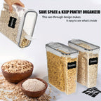 Kitchen Storage Jars & Canister with Large Food Lids of 2.5L or - product gallery image 6