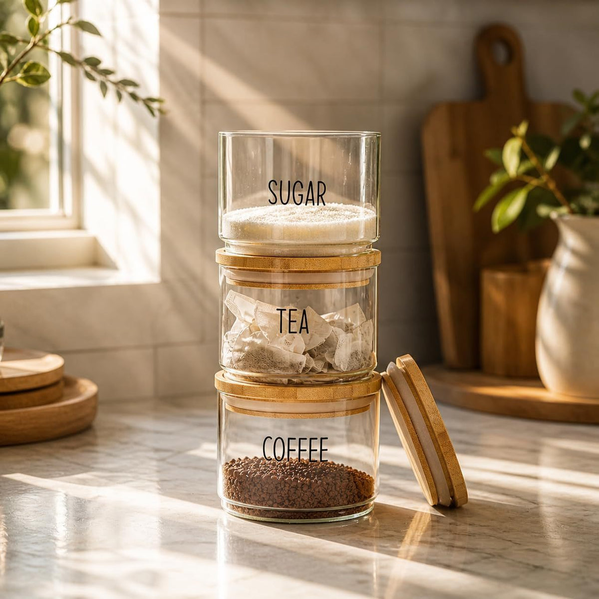 Kitchen Storage Jars & Canister with Space-Saving, Airtight - product gallery image 5
