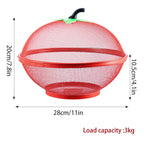 Kitchen Storage & Organisation with Lockable, Plastic, Apple Shape Fruit Basket Mesh Lid - product gallery image 4