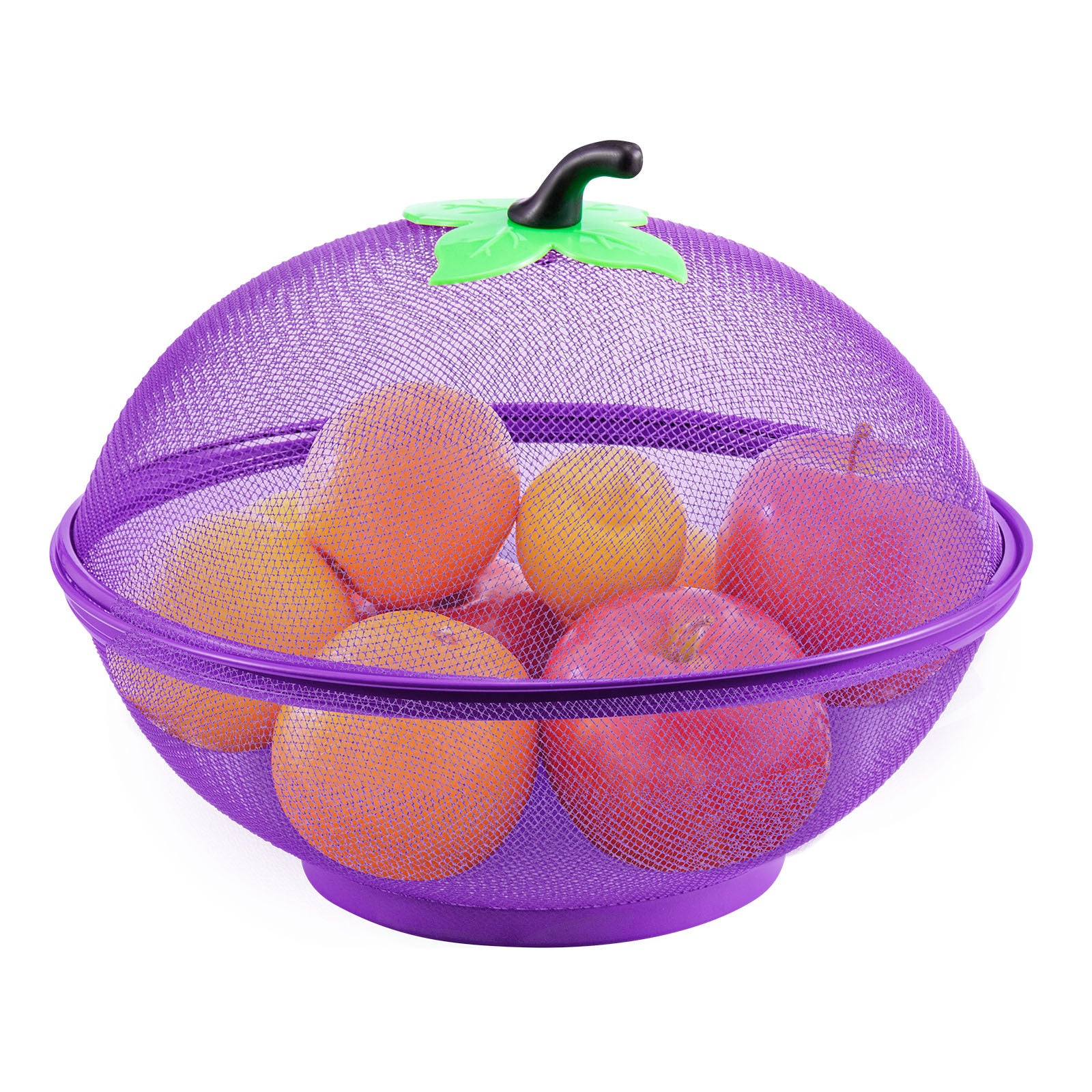 Kitchen Storage & Organisation with Lockable, Plastic, Apple Shape Fruit Basket Mesh Lid - product gallery image 7