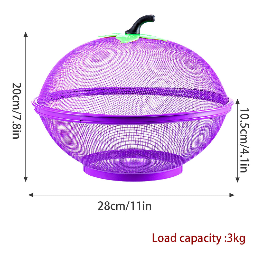 Kitchen Storage & Organisation with Lockable, Plastic, Apple Shape Fruit Basket Mesh Lid - product gallery image 9