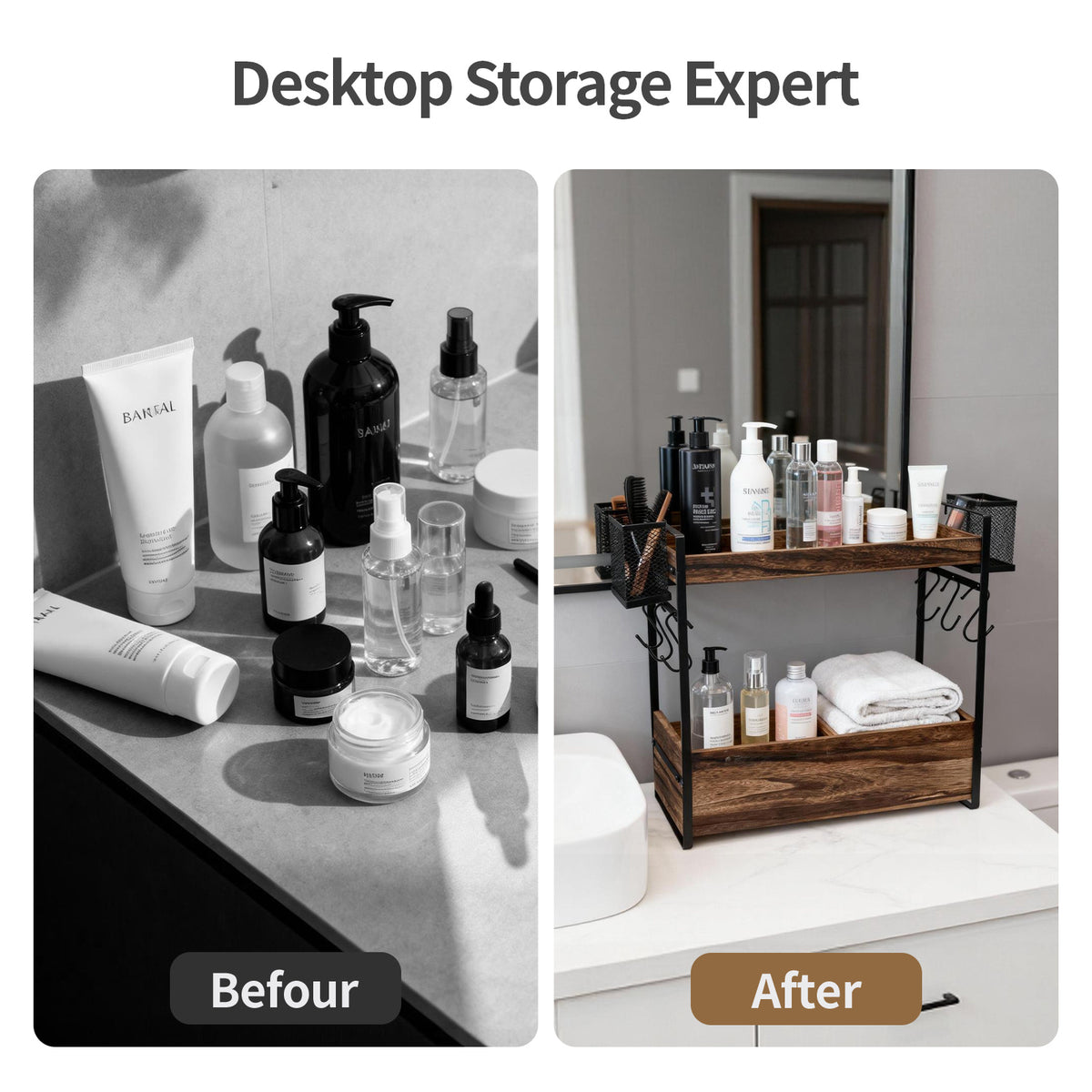 Kitchen Storage Shelf with Space-Saving, Non-Slip for home offices - product gallery image 4