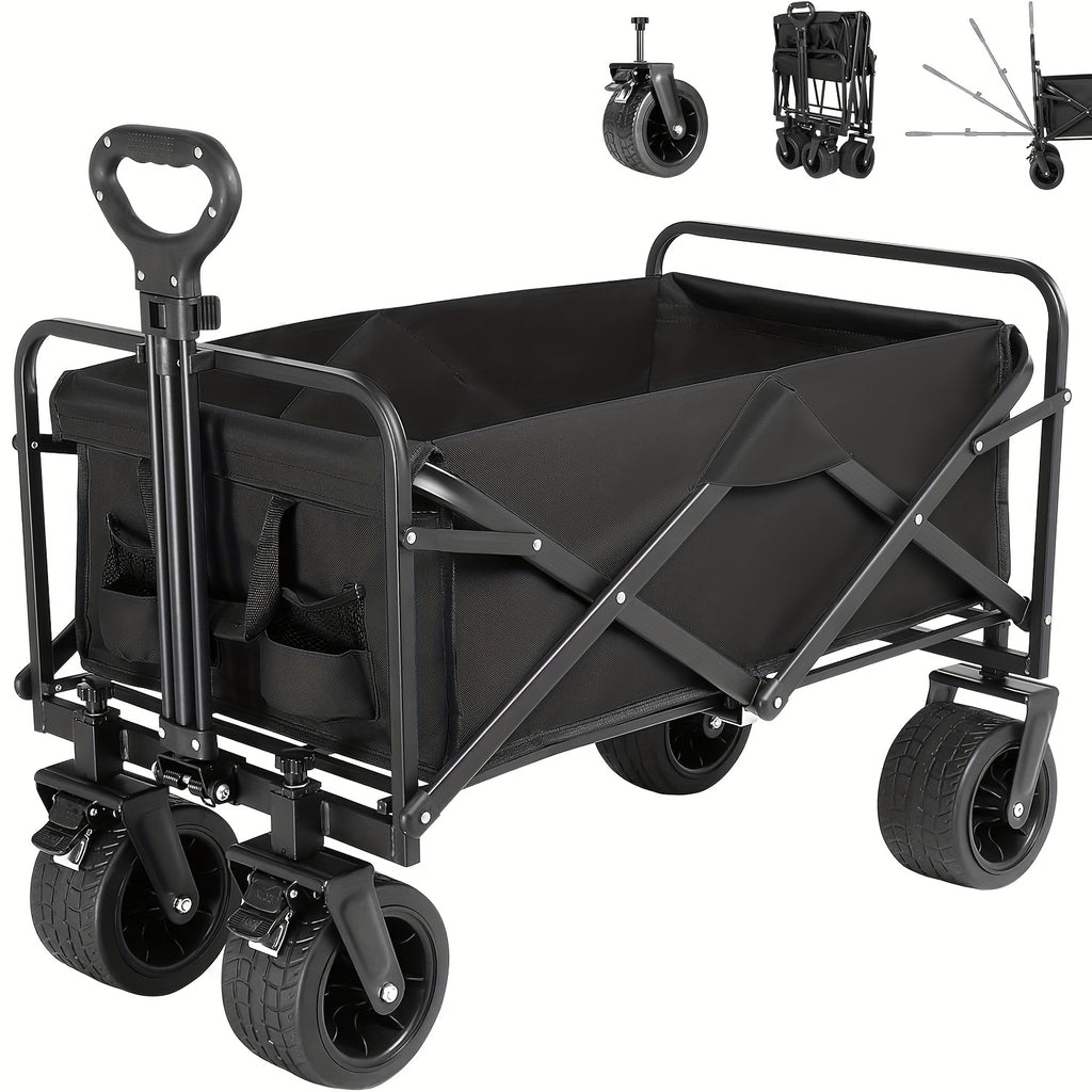 Kitchen Storage Trolley with Foldable, Wheels, 200KG - 200KG/440LB option
