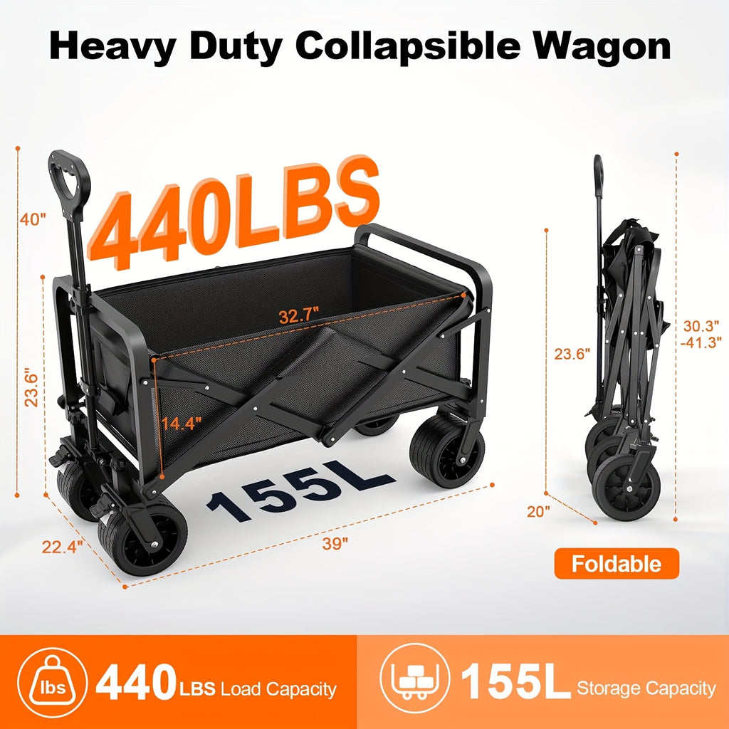 Kitchen Storage Trolley with Foldable, Wheels, 200KG - product gallery image 4