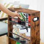 Kitchen Storage Trolley with Space-Saving, Easy Assembly, Pull-Out - product gallery image 3